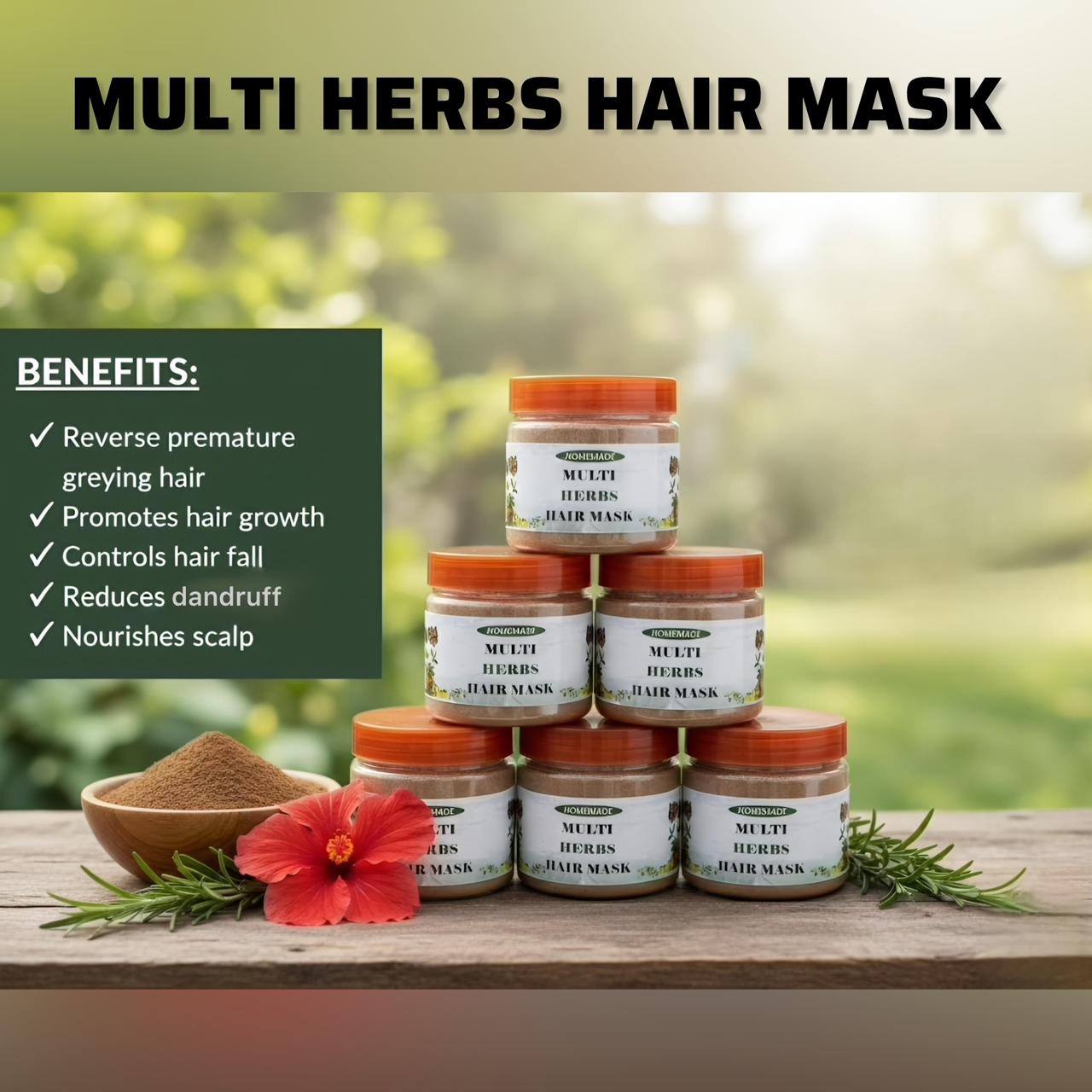 Multi Herbs hair mask